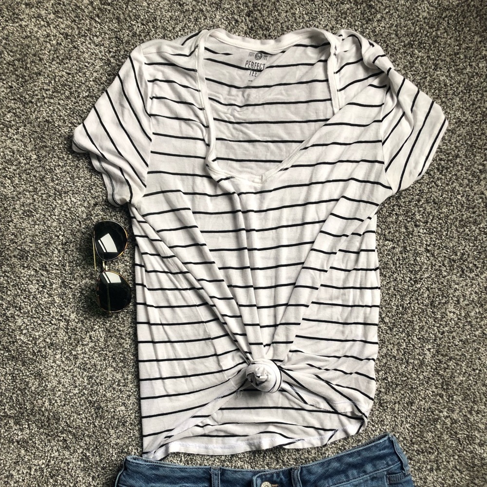 Stripped basic tee